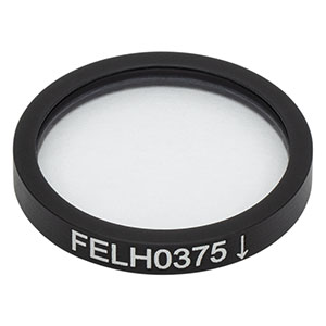 FELH0375 - Ø25.0 mm Longpass Filter, Cut-On Wavelength: 375 nm