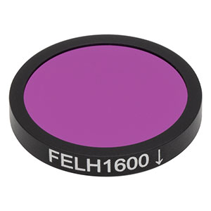 FELH1600 - Ø25.0 mm Longpass Filter, Cut-On Wavelength: 1600 nm