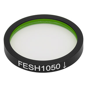 FESH1050 - Ø25.0 mm Shortpass Filter, Cut-Off Wavelength: 1050 nm