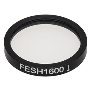 FESH1600 - Ø25.0 mm Shortpass Filter, Cut-Off Wavelength: 1600 nm