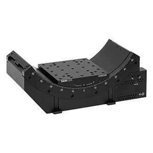 GNM3/M - ±50° Motorized Goniometer with Stepper Motor, Integrated Controller, 120 mm to Axis of Rotation, Metric
