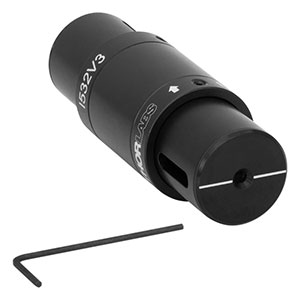 I532V3 - フリースペース型アイソレータ、532 nm、最大ビームØ2.7 mm、最大30 W(インチ規格)