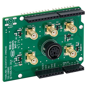 TSI-IOBOB2 - ブレイクアウトボード、サイエンティフィックCCDカメラ＆小型サイエンティフィックカメラ用、Arduino用シールド機能付き(Arduinoボードは付属しません)