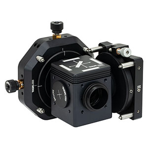 2CM1 - 2台カメラ用顕微鏡マウント、60 mmケージマウント対応