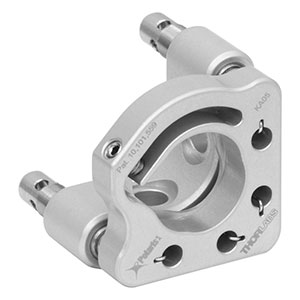 KA05 - Polaris®KA Ø12.7 mm(Ø1/2インチ)光学素子用キネマティックミラーマウント、2アジャスタ(サイドホール付き)、モノリシックアーム保持タイプ