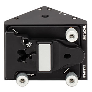 KCB1P5/M - Right-Angle Kinematic 1/2in OAP Mirror Mount, 30 mm Cage System and SM1 Compatible, M6 Mounting Holes