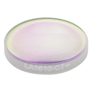 LA1610-C - N-BK7 Plano-Convex Lens, Ø1/2in, f = 35 mm, AR Coating: 1050 - 1700 nm