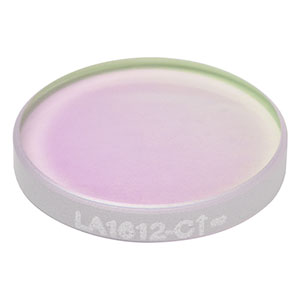 LA1612-C - N-BK7 Plano-Convex Lens, Ø1/2in, f = 75 mm, AR Coating: 1050 - 1700 nm
