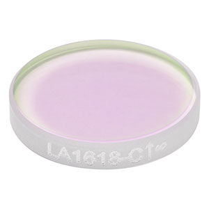 LA1618-C - N-BK7 Plano-Convex Lens, Ø1/2in, f = 300 mm, AR Coating: 1050 - 1700 nm