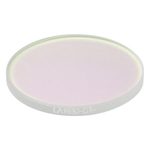LA1633-C - N-BK7 Plano-Convex Lens, Ø1in, f = 850 mm, AR Coating: 1050 - 1700 nm