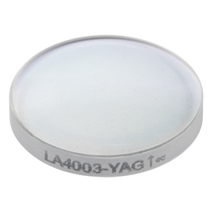 LA4003-YAG - f = 35 mm, Ø1/2in UVFS Plano-Convex Lens, 532/1064 nm V-Coat