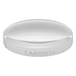 LA4003 - f = 35.0 mm, Ø1/2in UV Fused Silica, Plano-Convex Lens, Uncoated