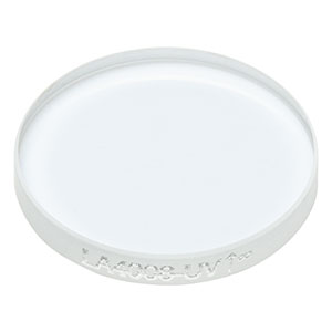 LA4008-UV - f = 300.0 mm, Ø1/2in UV Fused Silica Plano-Convex Lens, AR Coating: 245-400 nm