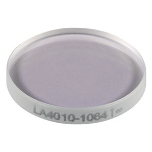 LA4010-1064 - f = 400 mm, Ø1/2in UVFS Plano-Convex Lens, 1064 nm V-Coat