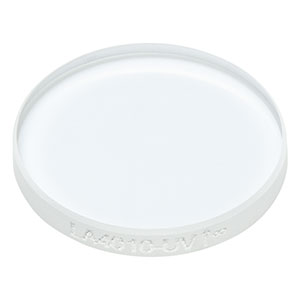 LA4010-UV - f = 400.0 mm, Ø1/2in UV Fused Silica Plano-Convex Lens, AR Coating: 245-400 nm