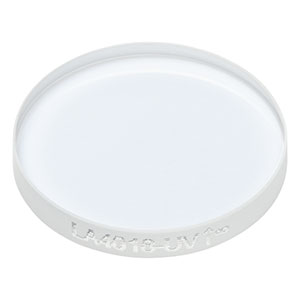 LA4018-UV - f = 2000.0 mm, Ø1/2in UV Fused Silica Plano-Convex Lens, AR Coating: 245-400 nm