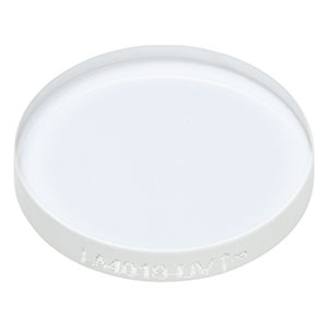 LA4019-UV - f = 2500.0 mm, Ø1/2in UV Fused Silica Plano-Convex Lens, AR Coating: 245-400 nm