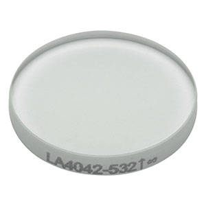 LA4042-532 - f = 60 mm, Ø1/2in UVFS Plano-Convex Lens, 532 nm V-Coat