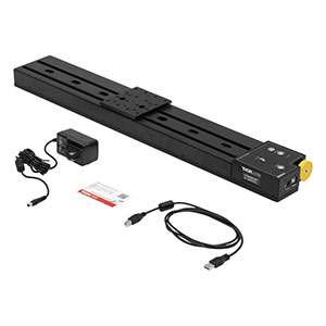 LTS450C/M - コントローラ内蔵ステッピングモータ直線移動ステージ、移動量450 mm、M6タップ穴(ミリ規格)