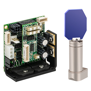 QS15Y-Y3 - Ø15 mmビームガルバノシステム、1軸(Y軸)、 355 nm用反射コーティング付きミラー(電源と電源ケーブルは別売り)