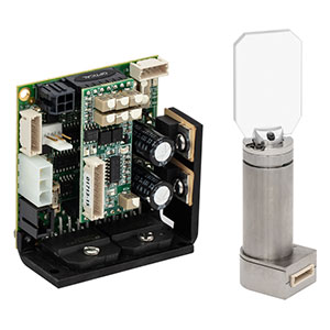 QS20Y-AG - Ø20 mmビームガルバノシステム、1軸(Y軸)、保護膜付き銀ミラー(電源と電源ケーブルは別売り)