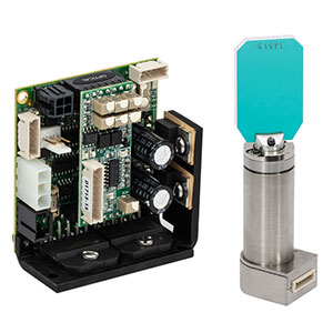 QS20Y-Y1 - Ø20 mmビームガルバノシステム、1軸(Y軸)、1064 nm用反射コーティング付きミラー(電源と電源ケーブルは別売り)