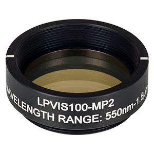 LPVIS100-MP2 - Ø25.0 mm SM1-Mounted Linear Polarizer, 550 - 1500 nm