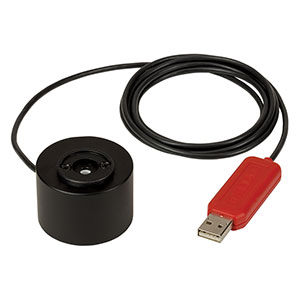 PM16-144 - USBパワーメータ、積分球センサ付き、FCファイバーアダプタ、Si、800～1700 nm、500 mW Max