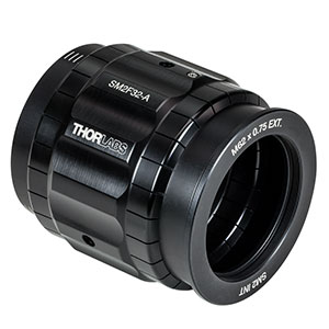 SM2F32-A - Adjustable Collimation Adapter with Ø2in Lens, AR Coating: 350 - 700 nm