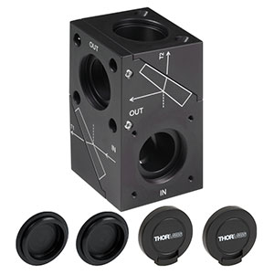 ATT30/M-C - UVFSプリズムビーム減衰器、29～34 dB、ARコーティング： 1050～1700 nm、最大50 W、M6タップ穴付き(ミリ規格)