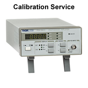 CAL-PDA200C - Recalibration Service for PDA200C Benchtop Photodiode Amplifier
