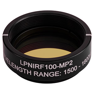 LPNIRF100-MP2 - Ø25.0 mm SM1-Mounted Linear Polarizer, 1500 - 1600 nm