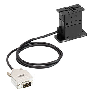 MVSN1 - 電動式垂直移動ステージ、移動量13.0 mm、#4-40＆#6-32タップ穴付き(インチ規格)