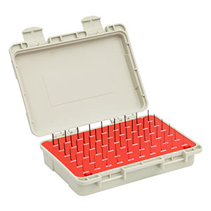 PGKP2 - 0.0065in to 0.0605in Pin Gage Kit, 0.001in Increments, 55 Pins, Plus Tolerance