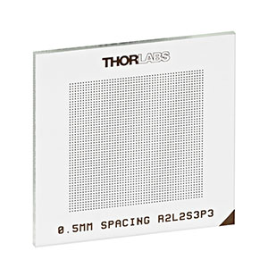 R2L2S3P3 グリッド型歪みターゲット、38.1 mm x 38.1 mm、グリッド間隔