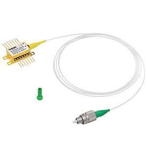 SLD830S-A20W - 20 mW (Min) SLD, CWL = 830 nm, 55 nm 3 dB BW, Butterfly Pkg., SM Fiber, FC/APC