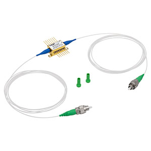 BOA780P - 偏光依存型半導体光増幅器(BOA)、780 nm、13 dBm、小信号利得25 dB、バタフライパッケージ、偏波保持ファイバ、FC/APC