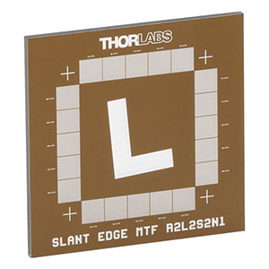 R2L2S2N1 - Negative Slant Edge MTF Target, 1.5in x 1.5in