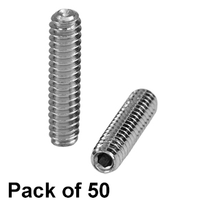 SS4S050 - #4-40ステンレス製止めネジ、長さ1/2インチ、50個入り(インチ規格)
