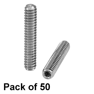 SS4S062 - #4-40ステンレス製止めネジ、長さ5/8インチ、50個入り(インチ規格)