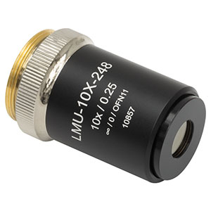 LMU-10X-248 - MicroSpot Focusing Objective, 10X, 240 - 260 nm, NA = 0.25
