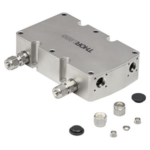 MGC3C/M-P01 - 吸収分光法用マルチパスホワイトセル、OPL = 3.2 m、保護膜付き銀コーティング球面ミラー、外径6 mmチューブ継手(ミリ規格)