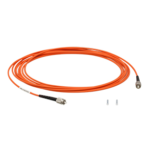M122L05 - Ø200 µm, 0.22 NA, Low OH, FC/PC-FC/PC Fiber Patch Cable, 5 m Long