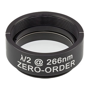 WPH10M-266 - Ø1in Zero-Order Half-Wave Plate, SM1-Threaded Mount, 266 nm