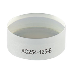 AC254-125-B - f = 125.0 mm, Ø1in Achromatic Doublet, ARC: 650 - 1050 nm