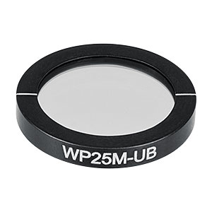 WP25M-UB - Ø25.0 mm Mounted Wire Grid Polarizer, 250 nm to 4 µm