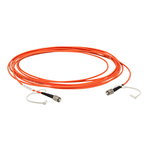 M133L05 - Ø200 µm, 0.22 NA, High OH, TECS Double-Clad, FC/PC-FC/PC Fiber Patch Cable, 5 m