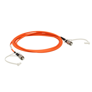M64L02 - Ø10 µm, 0.100 NA, FC/PC-FC/PC Fiber Patch Cable, 2 m Long