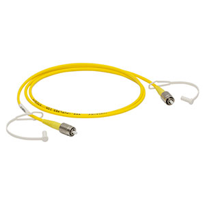 P1-305A-FC-1 - Single Mode Patch Cable with Pure Silica Core Fiber, 320 - 430 nm, FC/PC, Ø3 mm Jacket, 1 m Long