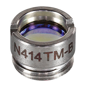 N414TM-B - f = 3.30 mm, NA = 0.47, WD = 1.8 mm, Mounted Aspheric Lens, ARC: 600 - 1050 nm